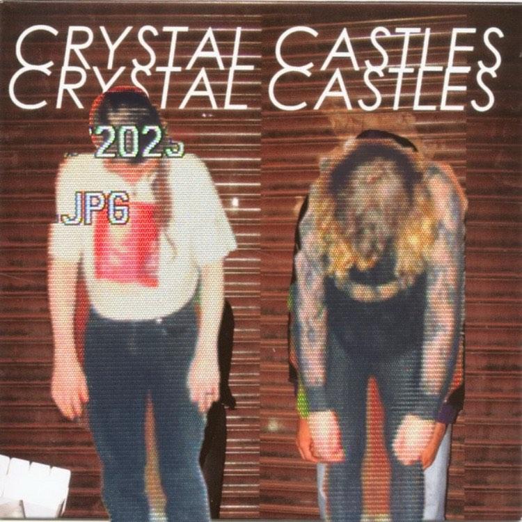 Hyacinth and Daphnis leaning over in the style of iconic Crystal Castles photo